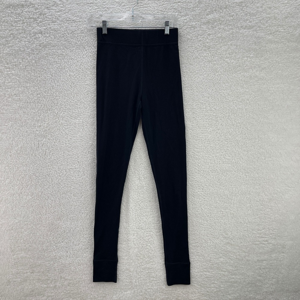 Woolx Leggings Womens Small Black 100% Merino Wool Outdoor Granola Hike Yoga